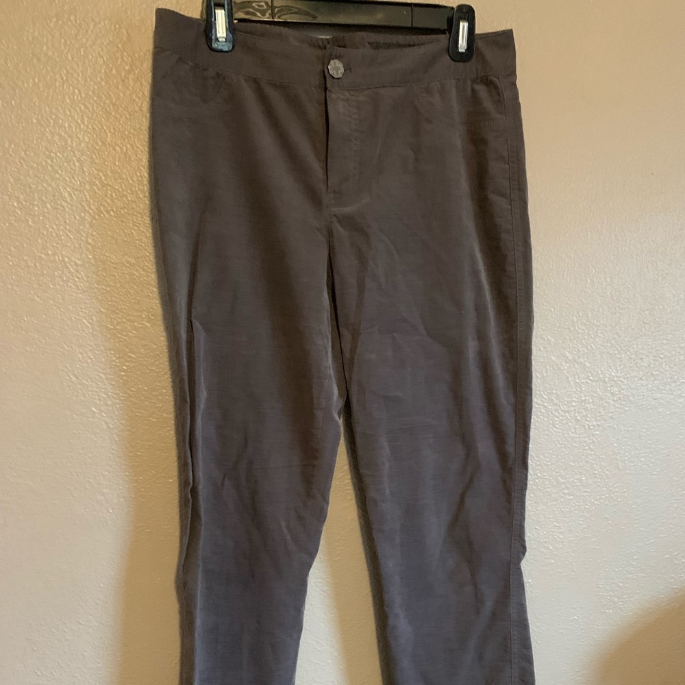 Tahari grey pin wale pants